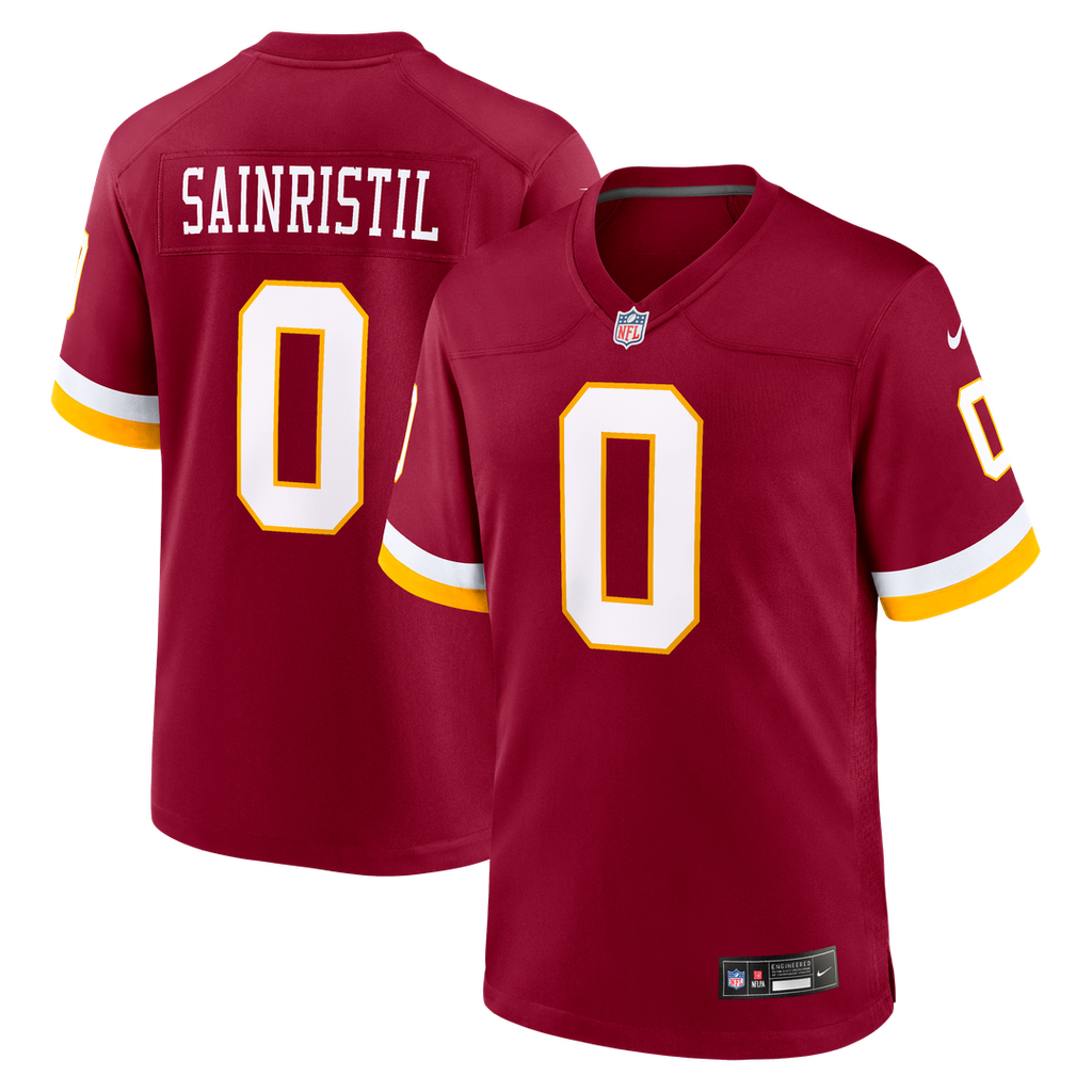 Men's Washington Commanders Mike Sainristil Nike Burgundy Game Jersey