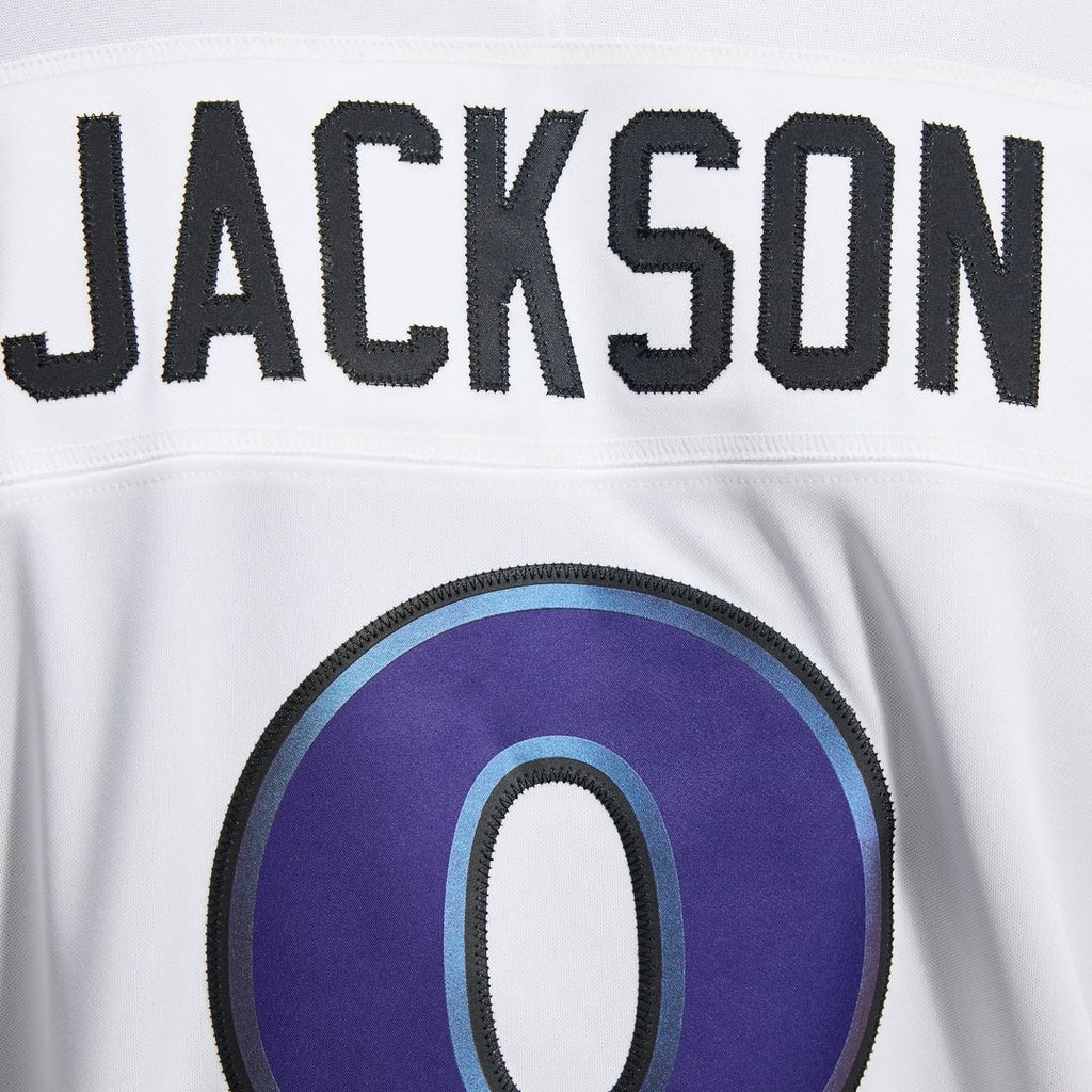 Men's Baltimore Ravens Lamar Jackson Nike White Vapor F.U.S.E. Stitched Limited Jersey
