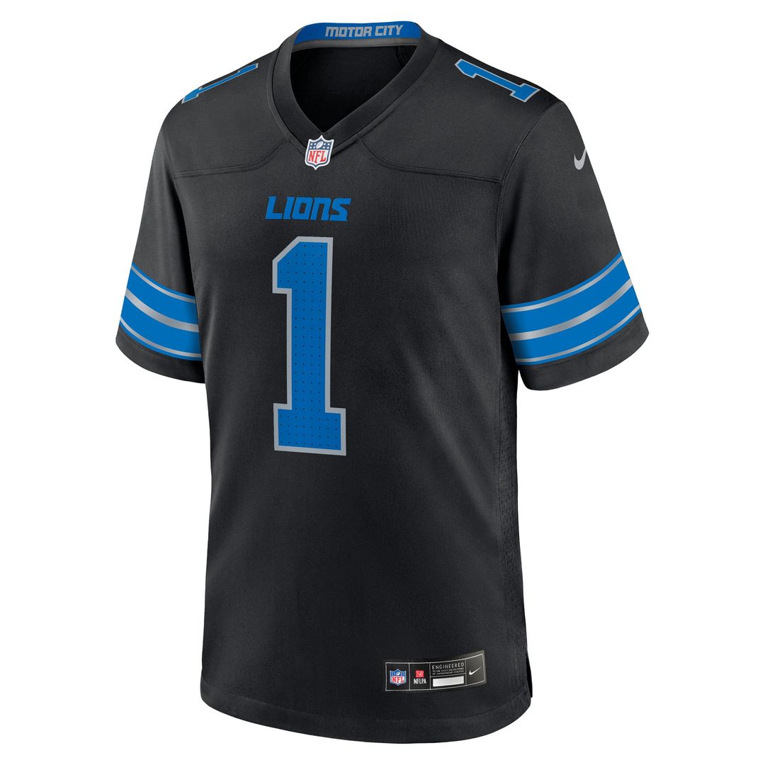 Men's Detroit Lions Jameson Williams Nike Blue Game Player Jersey