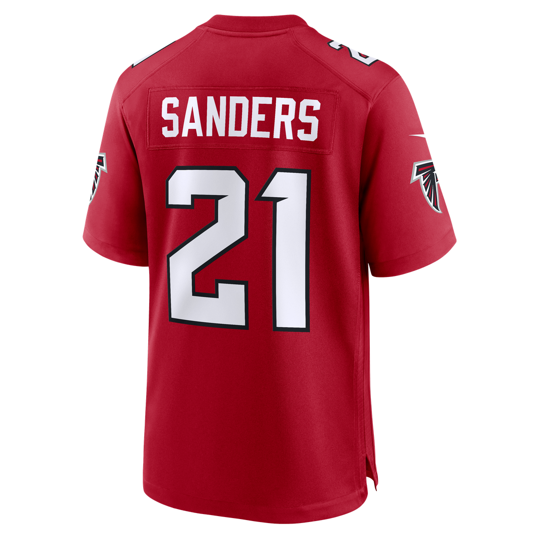 Men's Atlanta Falcons Deion Sanders Nike Red Retired Player Game Jersey