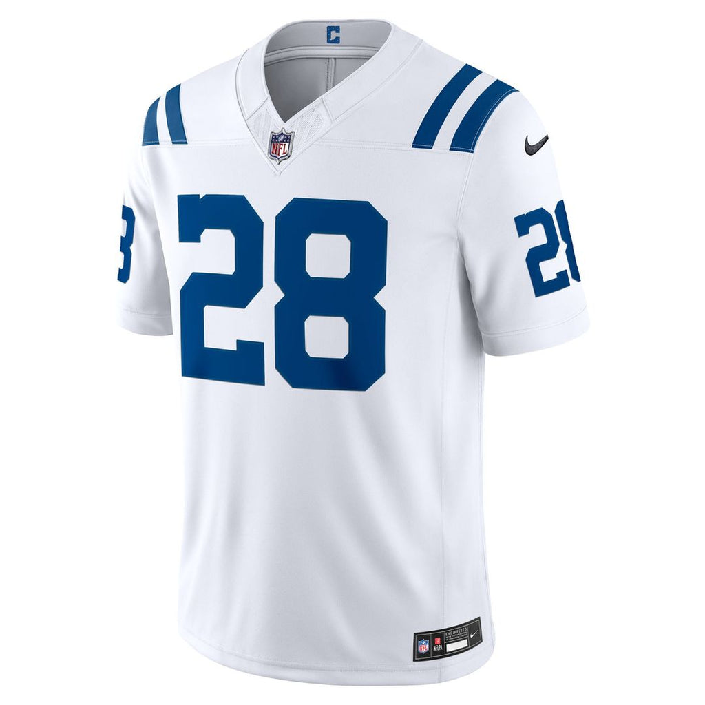 Men's Indianapolis Colts Jonathan Taylor Nike White Vapor F.U.S.E. Stitched Limited Jersey