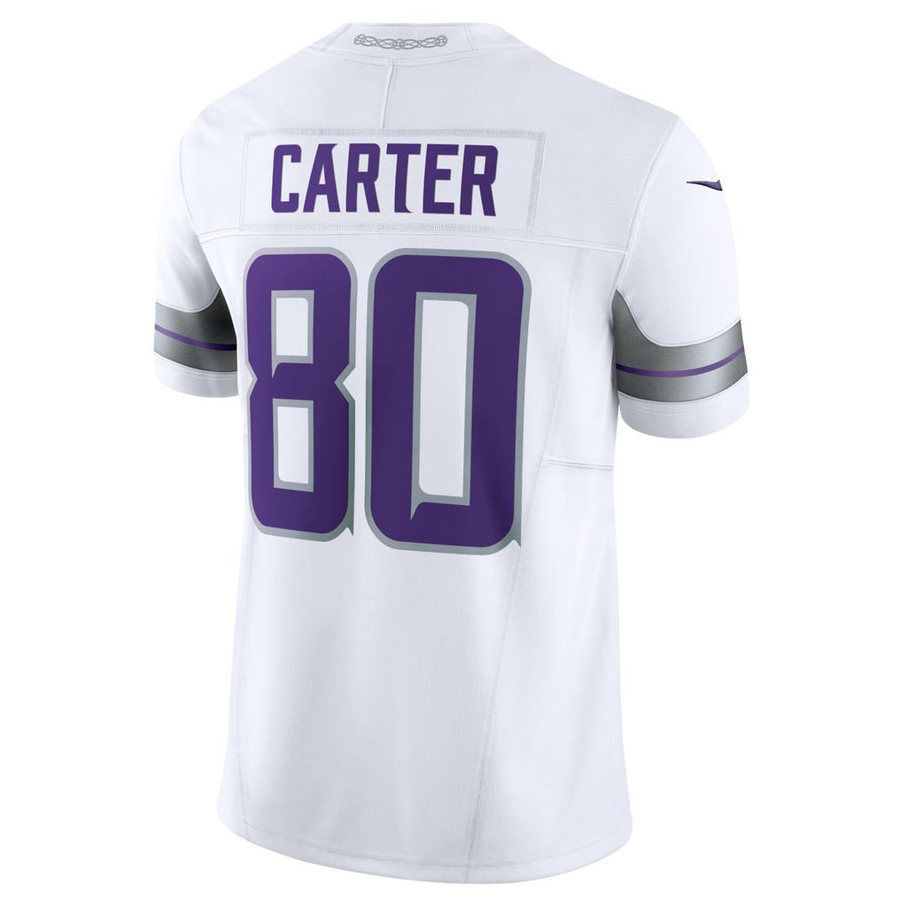 Men's Minnesota Vikings Cris Carter Nike White Alternate Vapor F.U.S.E. Retired Player Limited Jersey