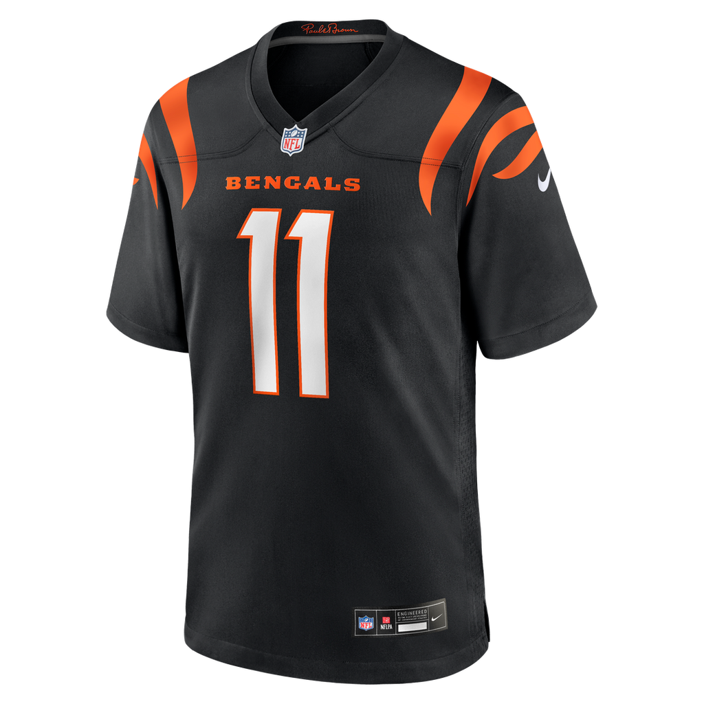 Men's Cincinnati Bengals Josh Johnson Nike  Black Team Game Jersey