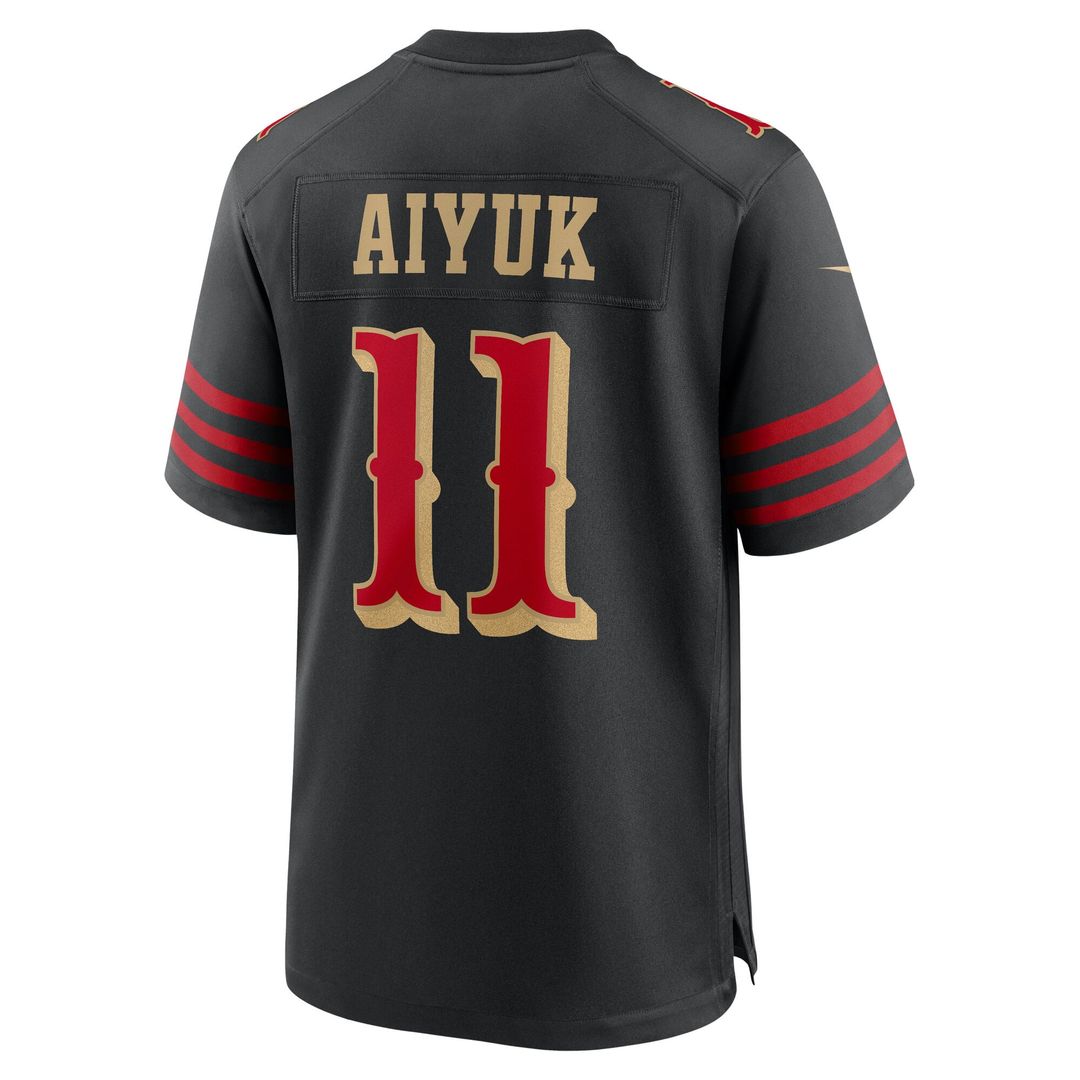 Men's San Francisco 49ers Brandon Aiyuk Nike Black Rivalries Collection Game Jersey