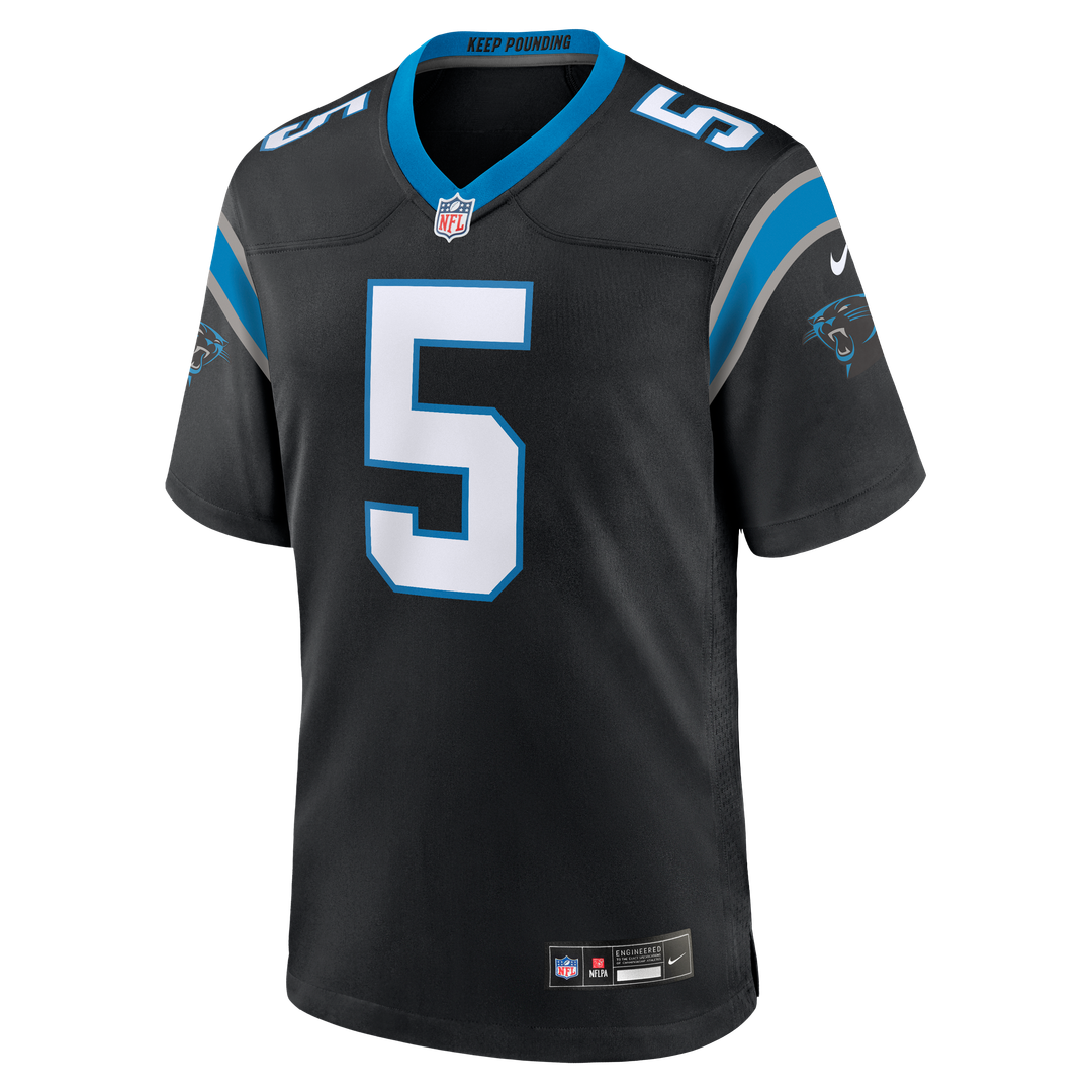 Men's Carolina Panthers Jaelan Phillips Nike Black Game Jersey
