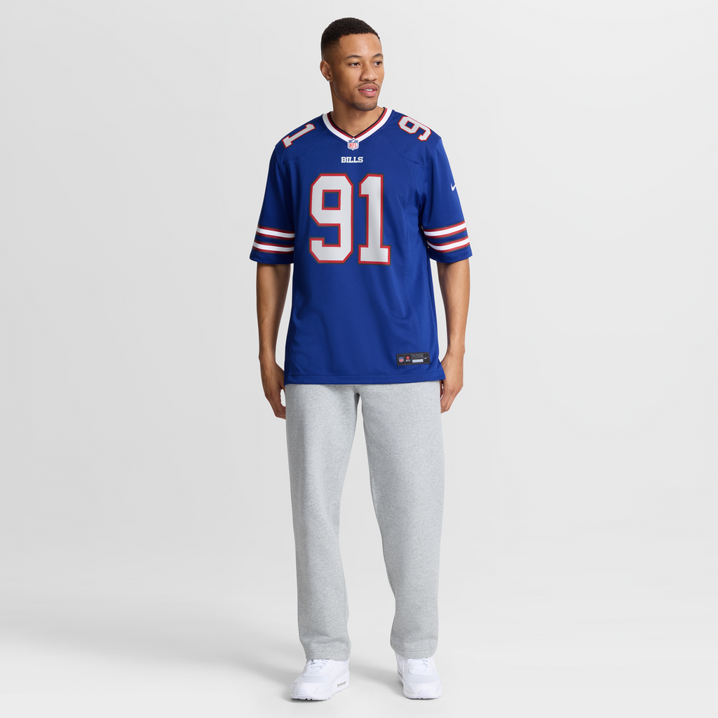 Men's Buffalo Bills Ed Oliver Nike Royal Team Game Player Jersey