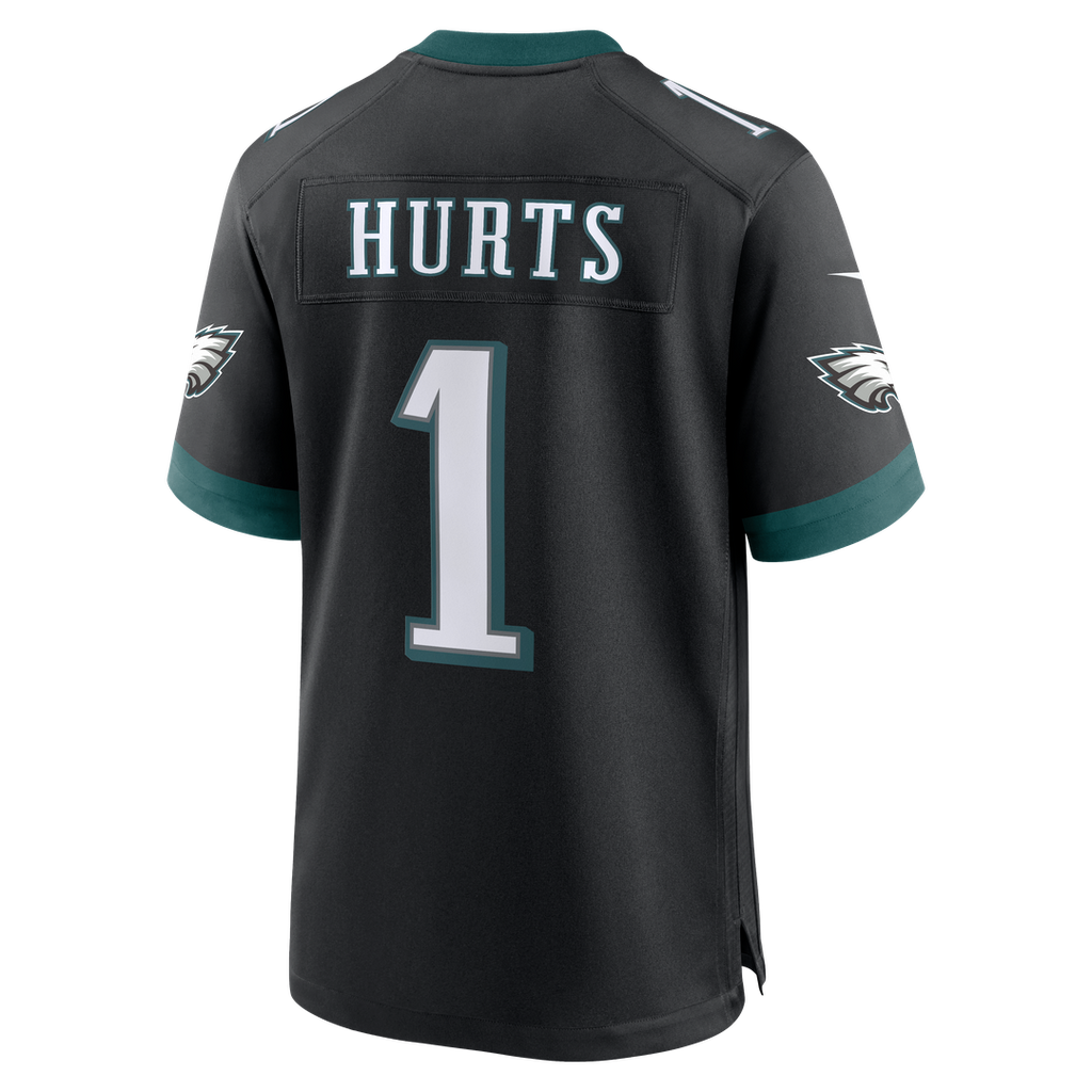 Men's Philadelphia Eagles Jalen Hurts Nike  Midnight Green Team Game Jersey