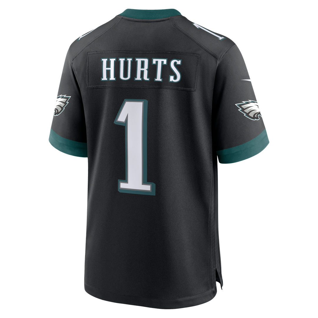 Men's Philadelphia Eagles Jalen Hurts Nike  Midnight Green Team Game Jersey