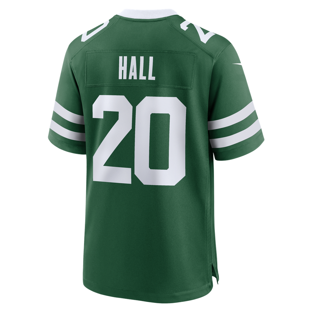 Men's New York Jets Breece Hall Nike Legacy Green Game Jersey