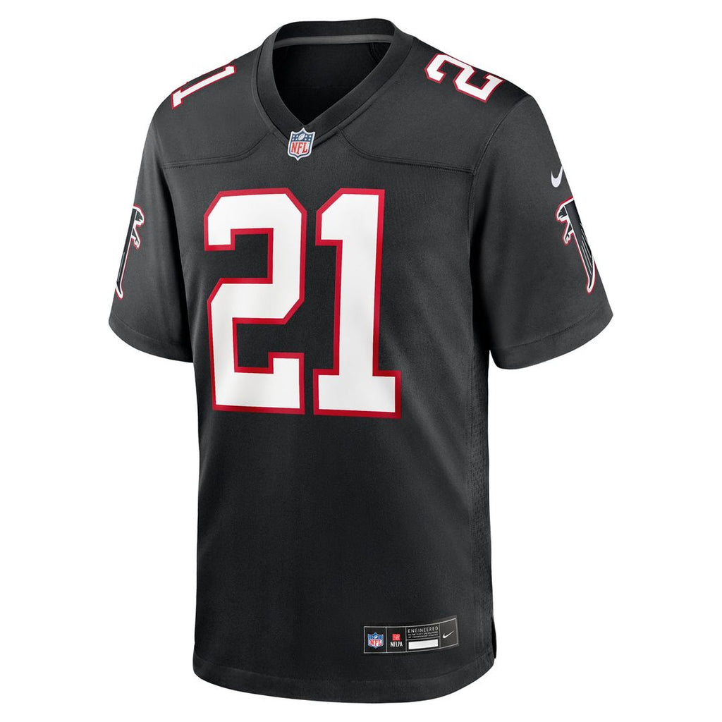 Men's Atlanta Falcons Deion Sanders Nike Black Retired Player Alternate Game Jersey