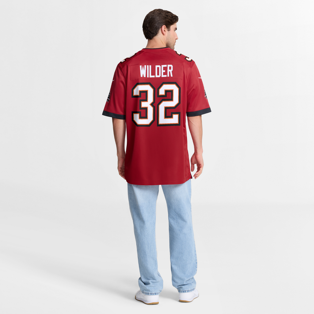Men's Tampa Bay Buccaneers James Wilder Nike Red Game Retired Player Jersey