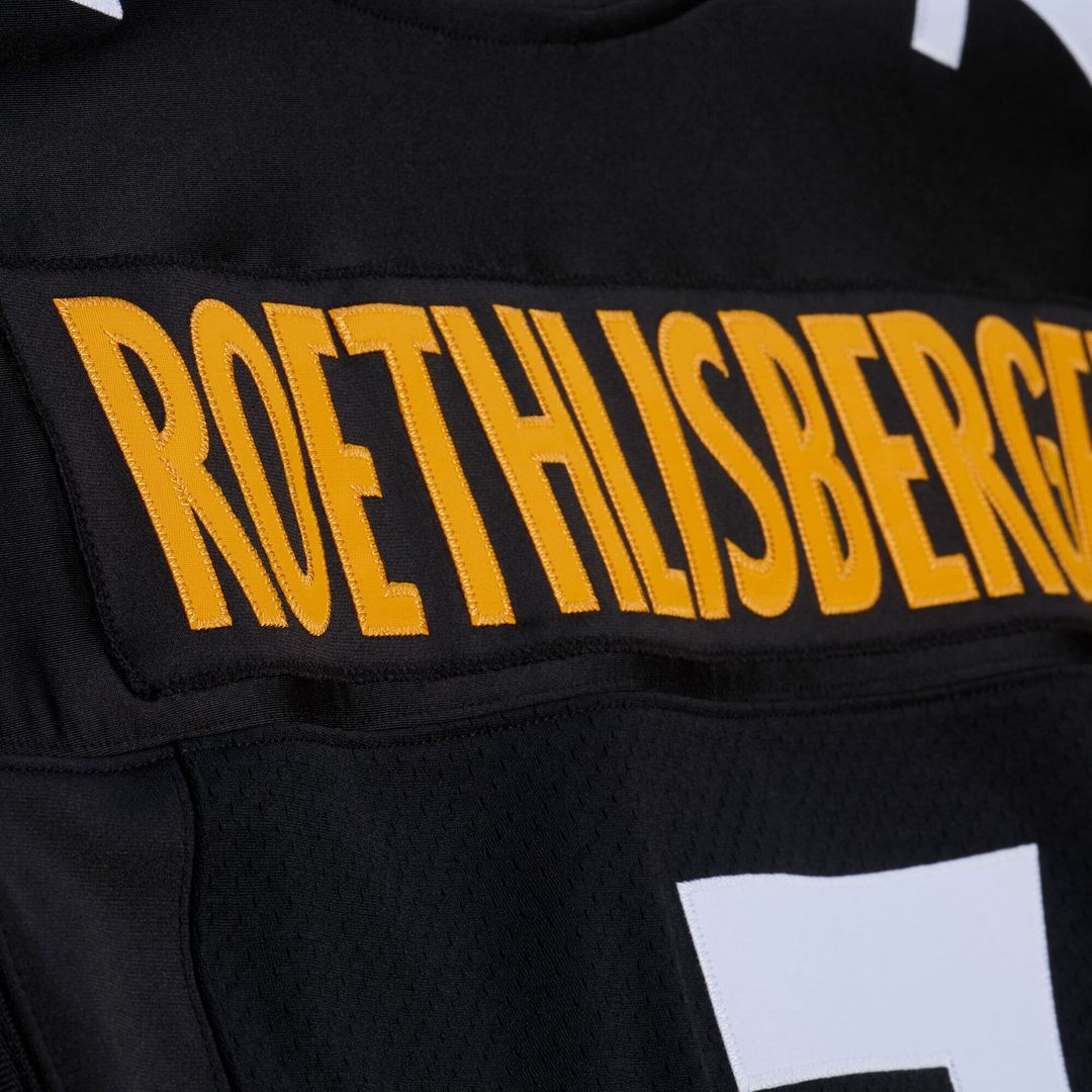 Men's Pittsburgh Steelers Ben Roethlisberger Mitchell & Ness Black 2004 Authentic Throwback Jersey