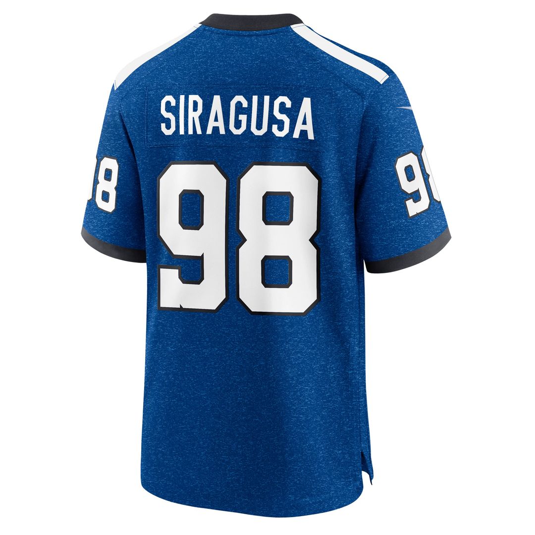 Men's Indianapolis Colts Tony Siragusa Nike Blue Retired Player Alternate Game Jersey
