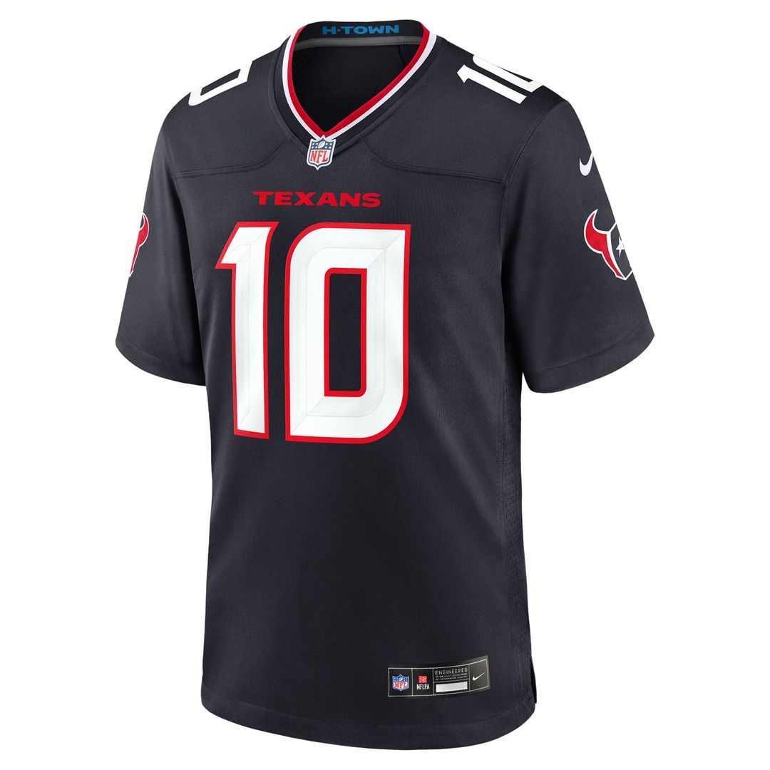 Men's Houston Texans Davis Mills Nike  Navy Team Game Jersey