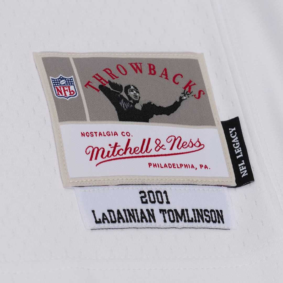 Men's San Diego Chargers LaDainian Tomlinson Mitchell & Ness White 2001 Legacy Replica Player Jersey
