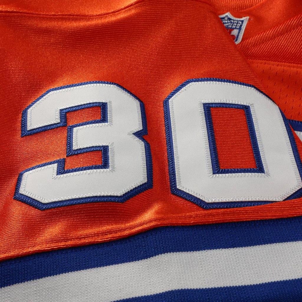 Men's Denver Broncos Terrell Davis Mitchell & Ness Orange 1995 Authentic Throwback Retired Player Jersey
