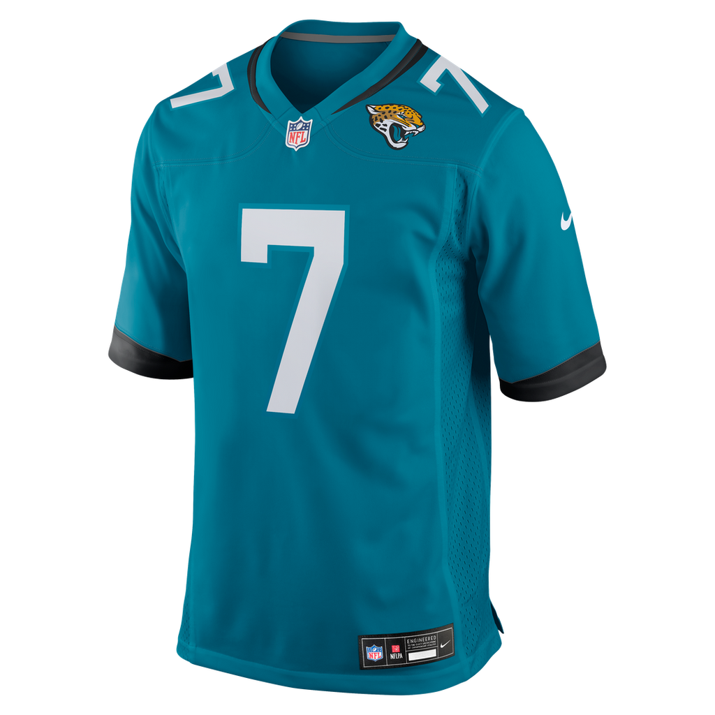 Men's Jacksonville Jaguars Brian Thomas Jr Nike Teal  Player Game Jersey