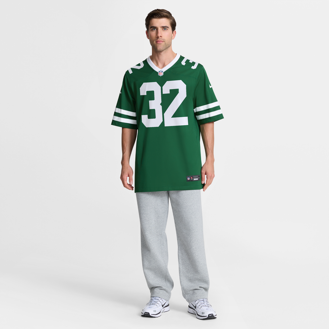 Men's New York Jets Isaiah Davis Nike Legacy Green Team Game Jersey