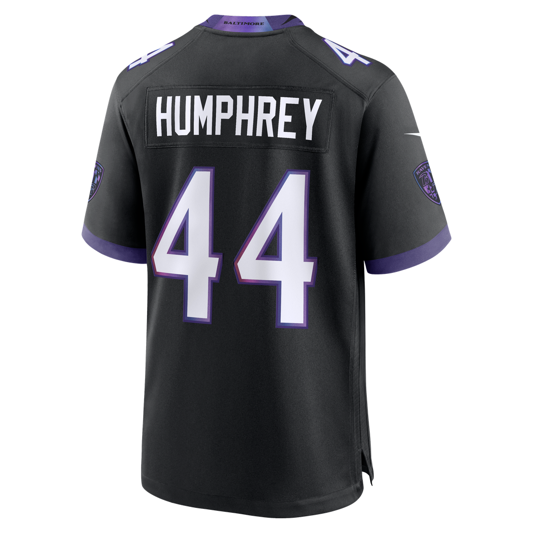 Men's Baltimore Ravens Marlon Humphrey Nike Black Alternate Game Jersey