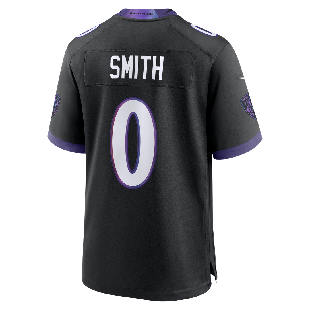 Men's Baltimore Ravens Roquan Smith Nike Black Alternate Game Jersey
