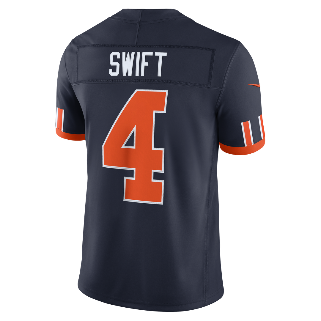 Men's Chicago Bears D'Andre Swift Nike Navy 2026 Rivalries Collection Game Jersey