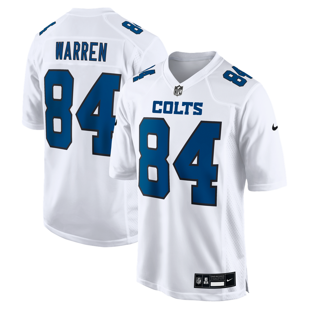 Men's Indianapolis Colts Tyler Warren Nike Tundra White Fashion Game Jersey