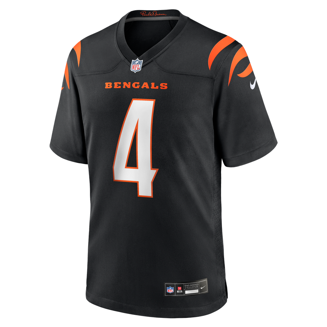 Men's Cincinnati Bengals Sean Clifford Nike  Black Team Game Jersey