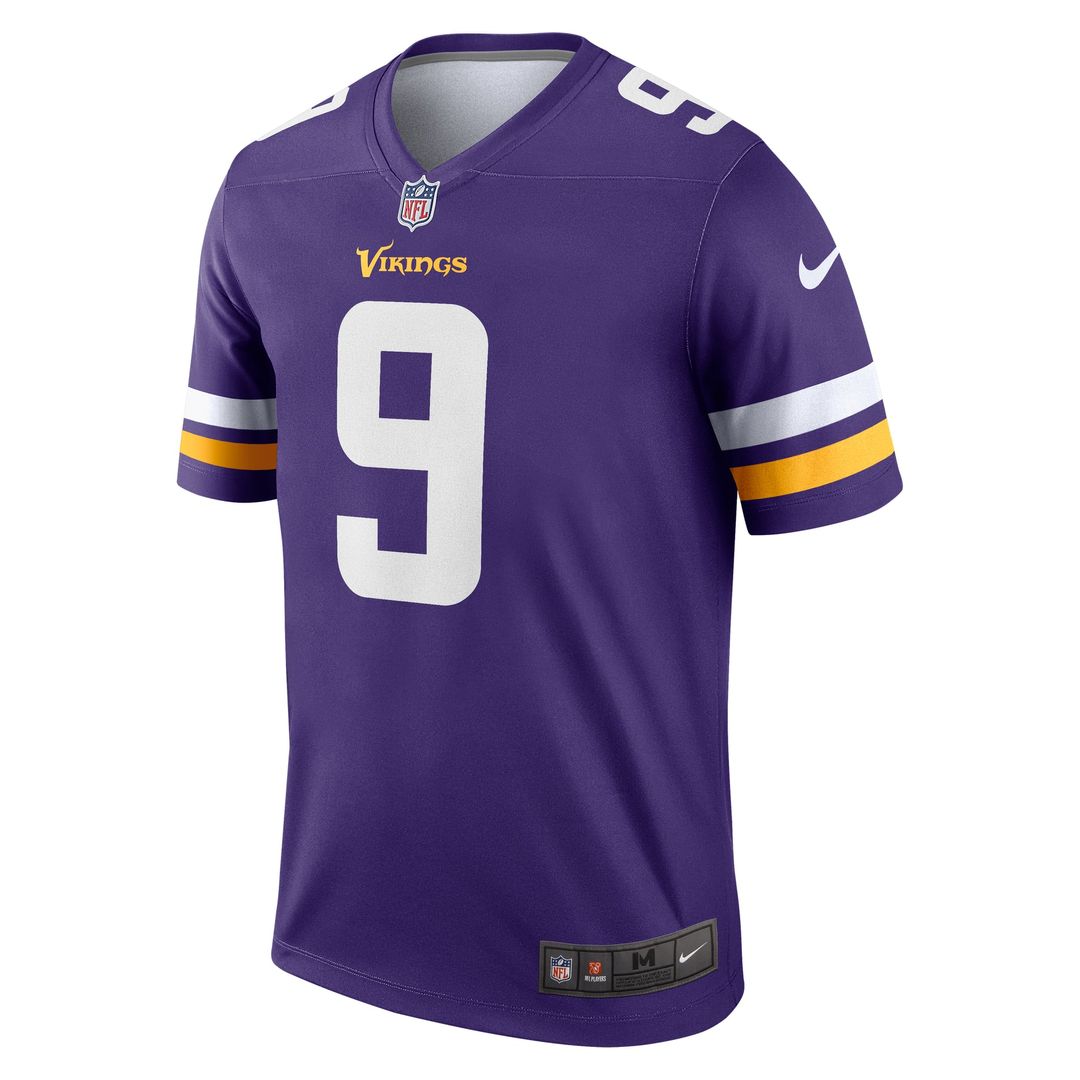 Men's Minnesota Vikings J.J. McCarthy Nike Purple Legend Player Performance Top