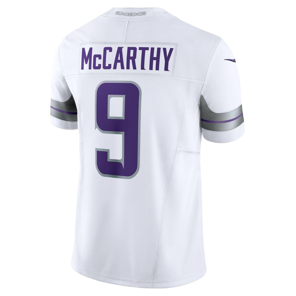 Men's Minnesota Vikings J.J. McCarthy Nike White Vapor F.U.S.E. Limited Jersey