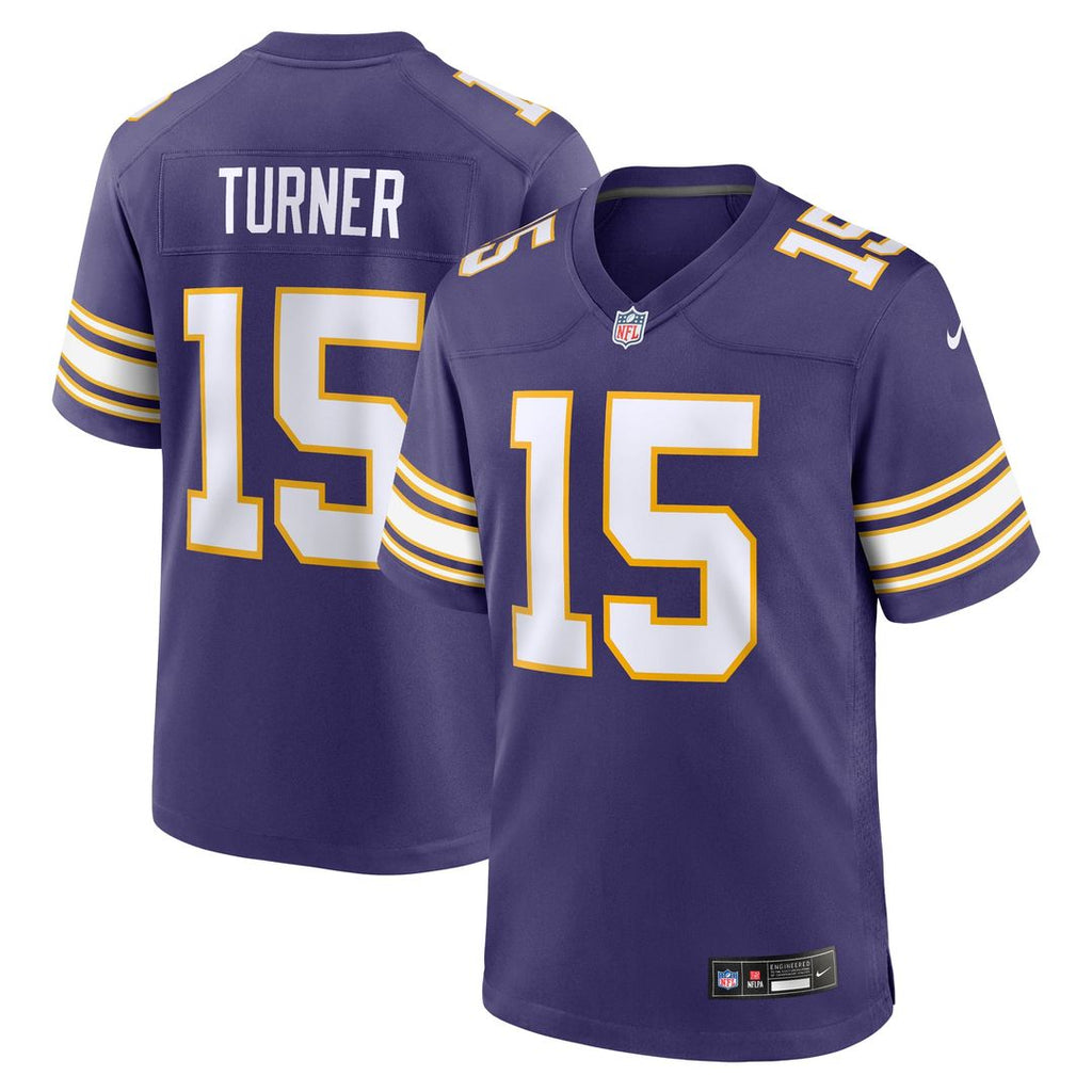 Men's Minnesota Vikings Dallas Turner Nike Purple Alternate Game Jersey