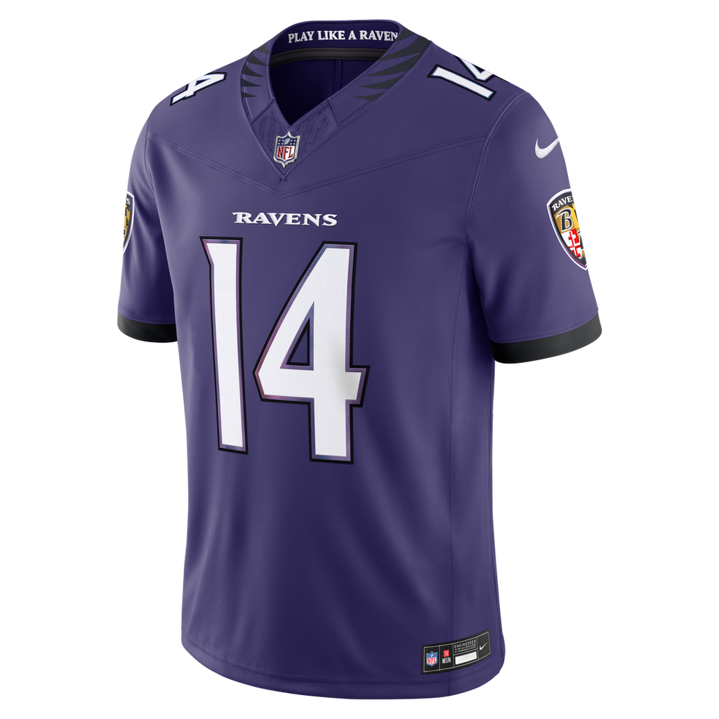 Men's Baltimore Ravens Kyle Hamilton Nike Black Alternate Vapor F.U.S.E. Stitched Limited Jersey