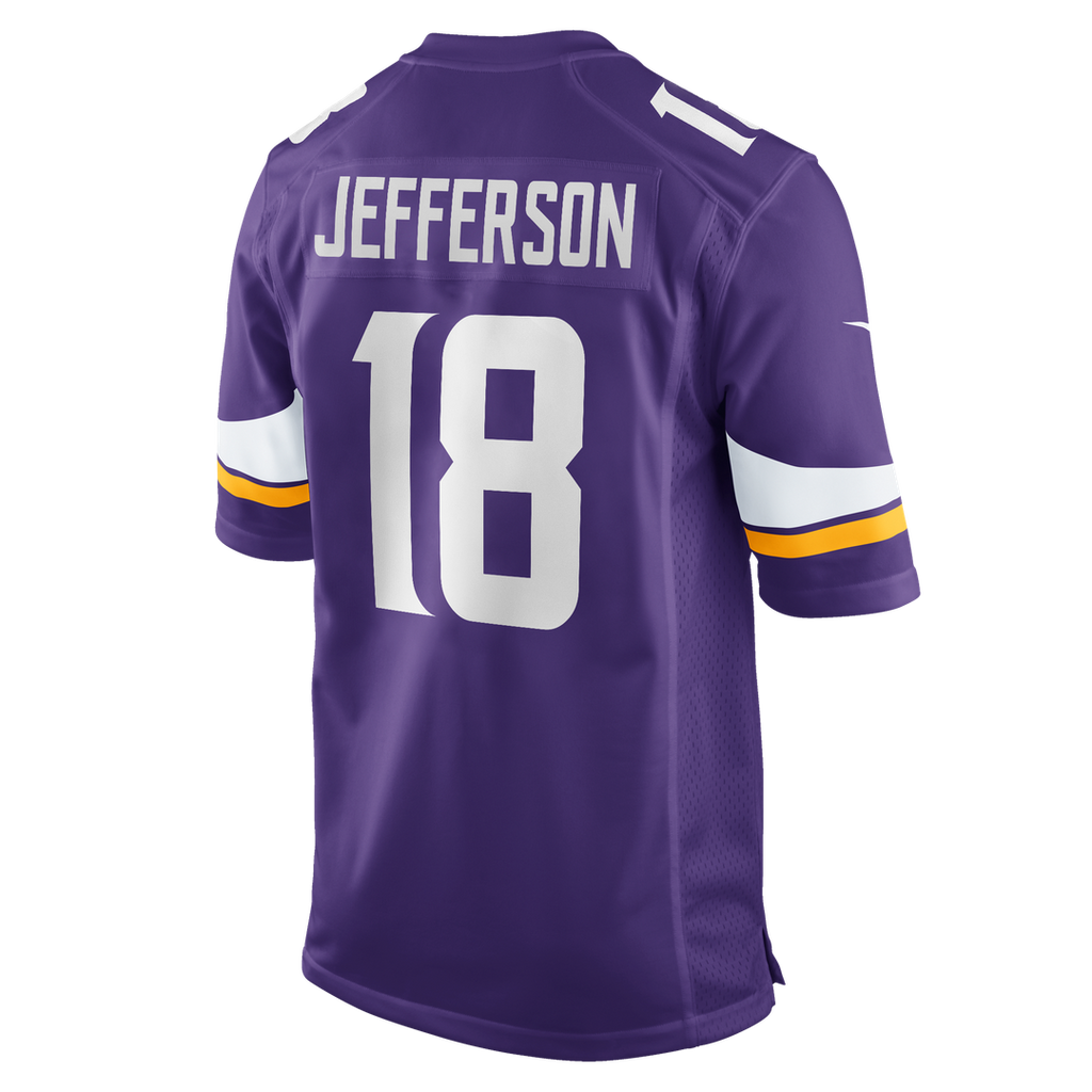 Men's Minnesota Vikings Justin Jefferson Nike White Game Player Jersey