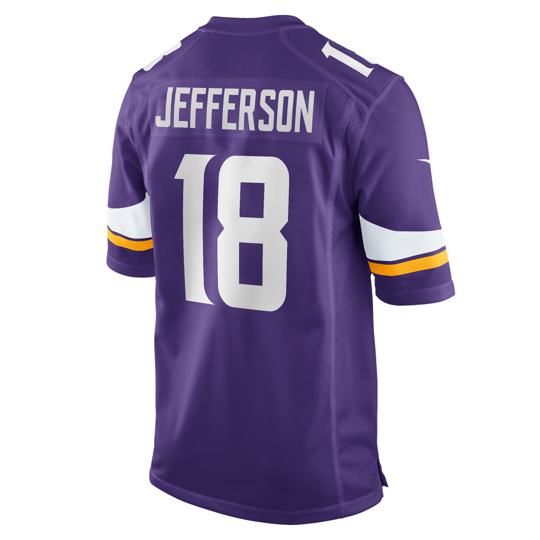 Men's Minnesota Vikings Justin Jefferson Nike White Game Player Jersey