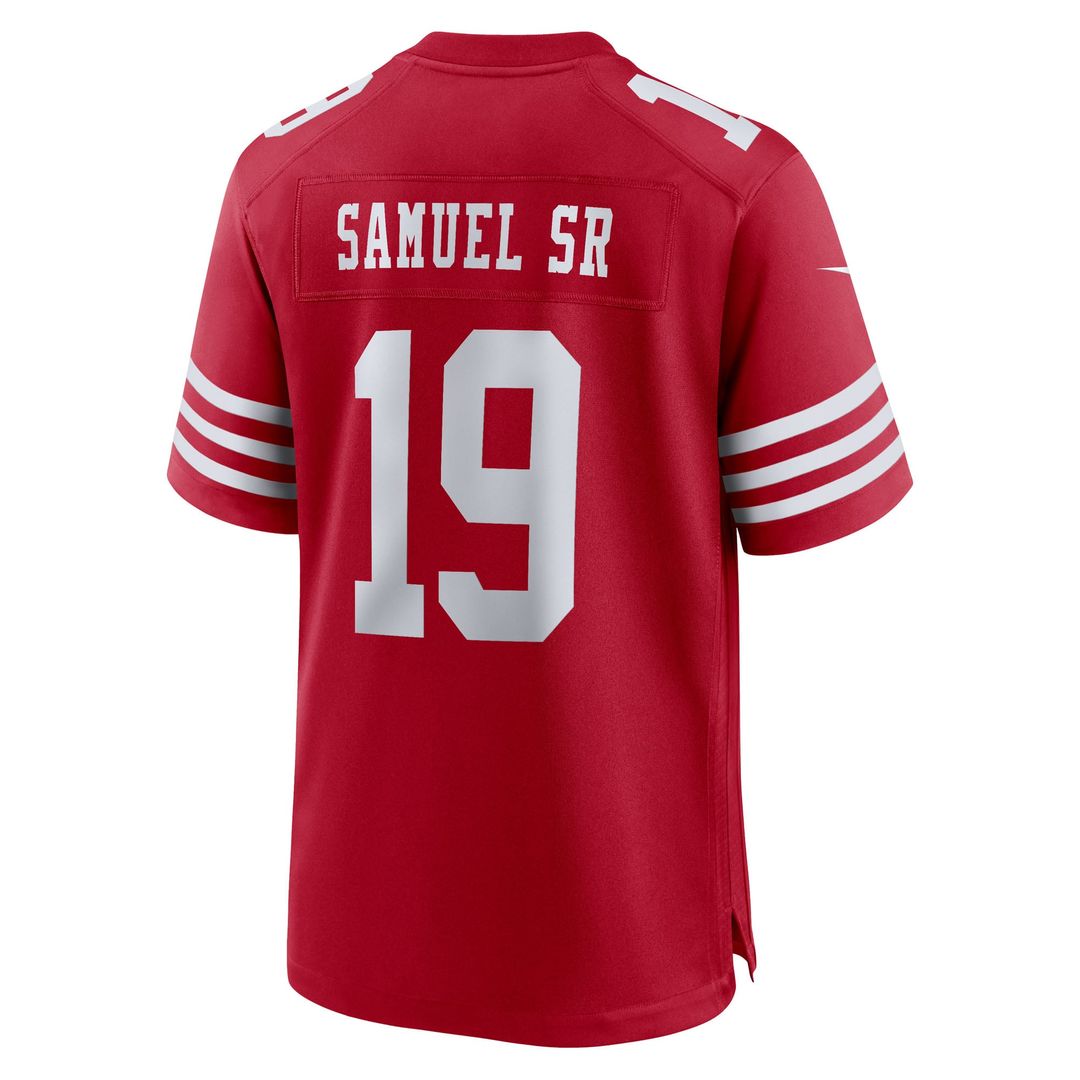 Men's San Francisco 49ers Deebo Samuel Sr Nike Scarlet Team Game Jersey