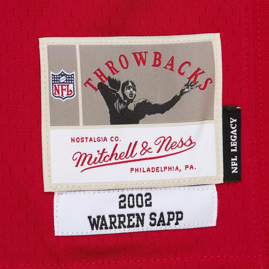 Men's Tampa Bay Buccaneers Warren Sapp Mitchell & Ness Red 2002 Legacy Replica Jersey