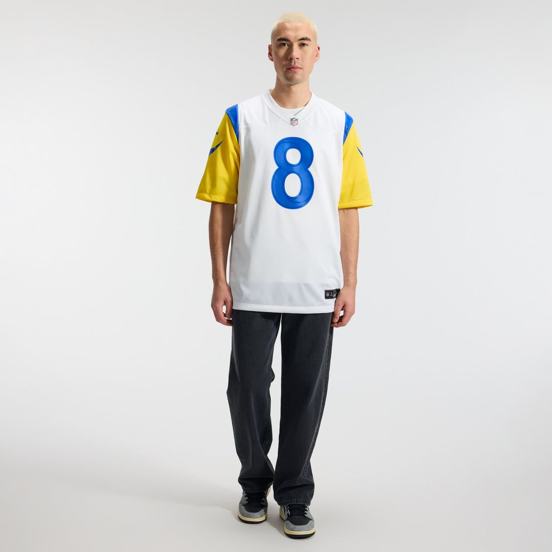 Men's Los Angeles Rams Jared Verse Nike White White Game Player Jersey