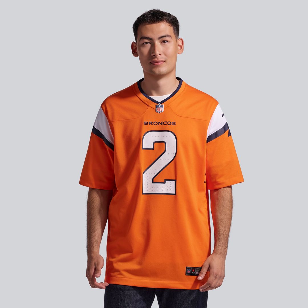 Men's Denver Broncos Patrick Surtain II Nike Orange Team Game Jersey