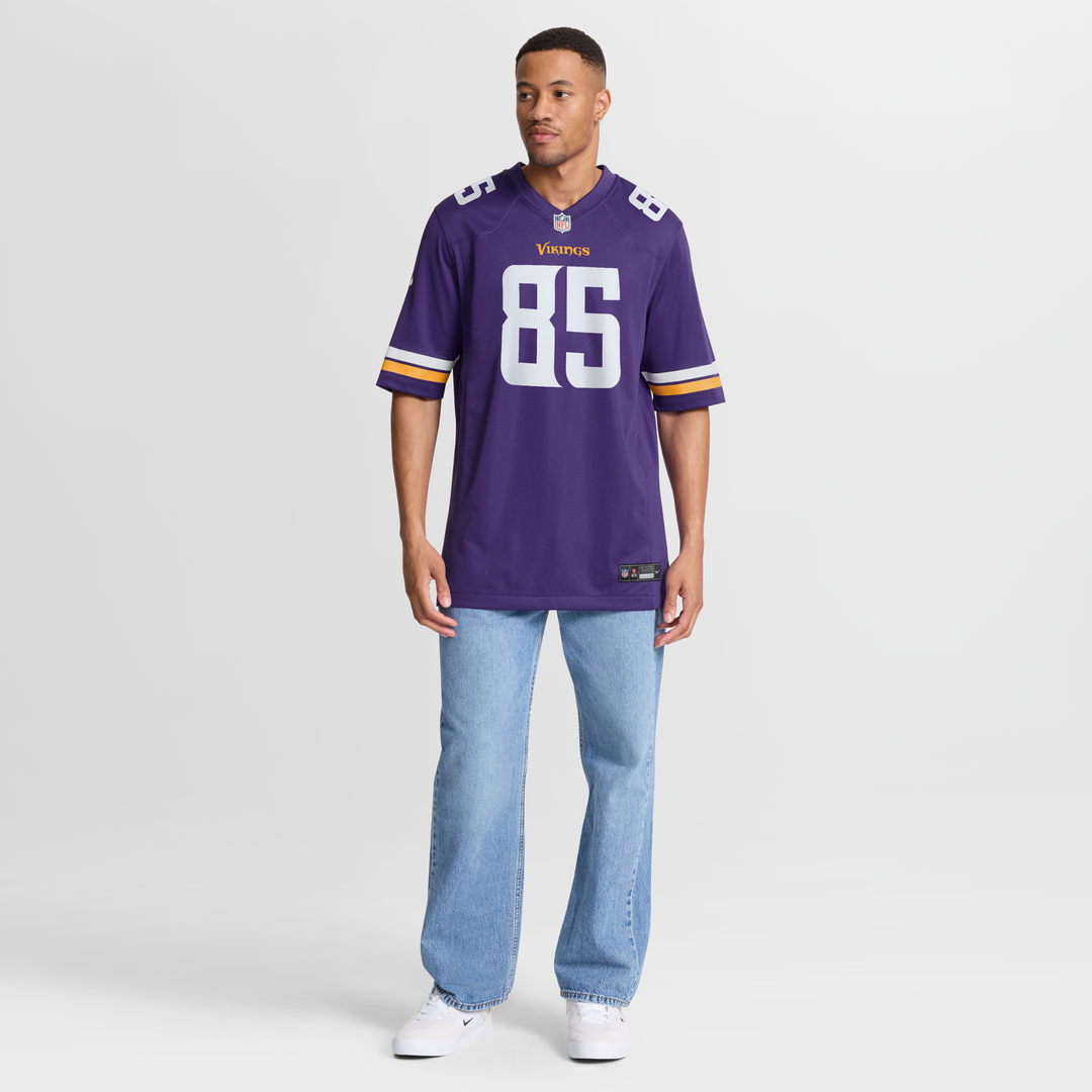 Men's Minnesota Vikings Ben Yurosek Nike  Purple Team Game Jersey