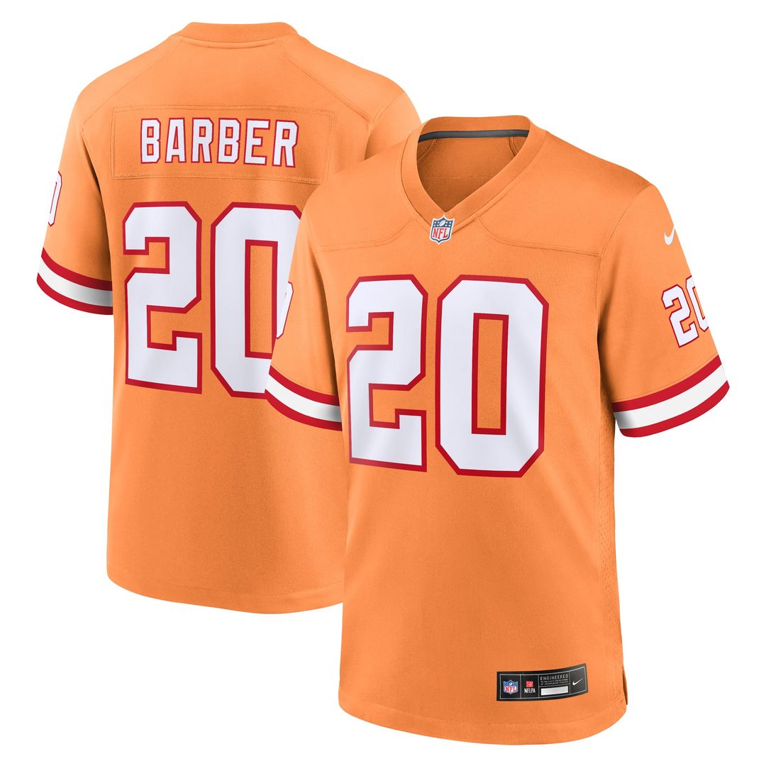 Men's Tampa Bay Buccaneers Ronde Barber Nike Orange Retired Player Alternate Game Jersey