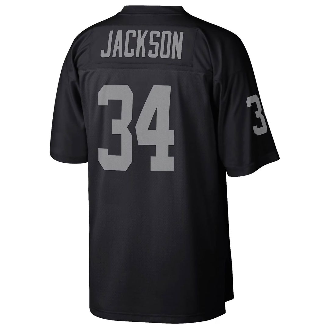 Men's Las Vegas Raiders Bo Jackson Mitchell & Ness Black Legacy Replica Jersey