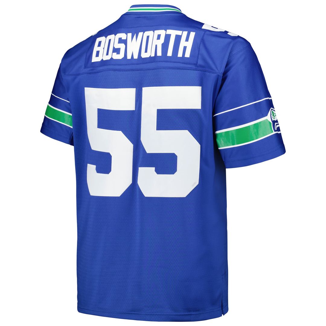 Men's Seattle Seahawks Brian Bosworth Mitchell & Ness Royal Big & Tall 1987 Legacy Retired Player Jersey