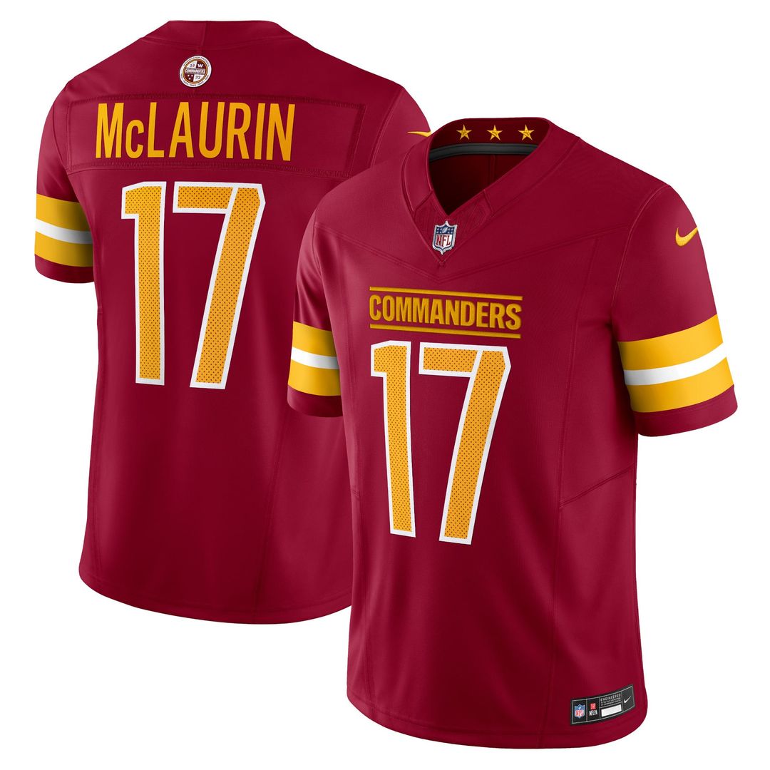 Men's Washington Commanders Terry McLaurin Nike White Vapor F.U.S.E. Limited Jersey
