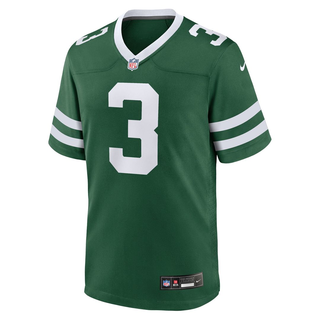Men's New York Jets John Metchie III Nike Legacy Green Team Game Jersey