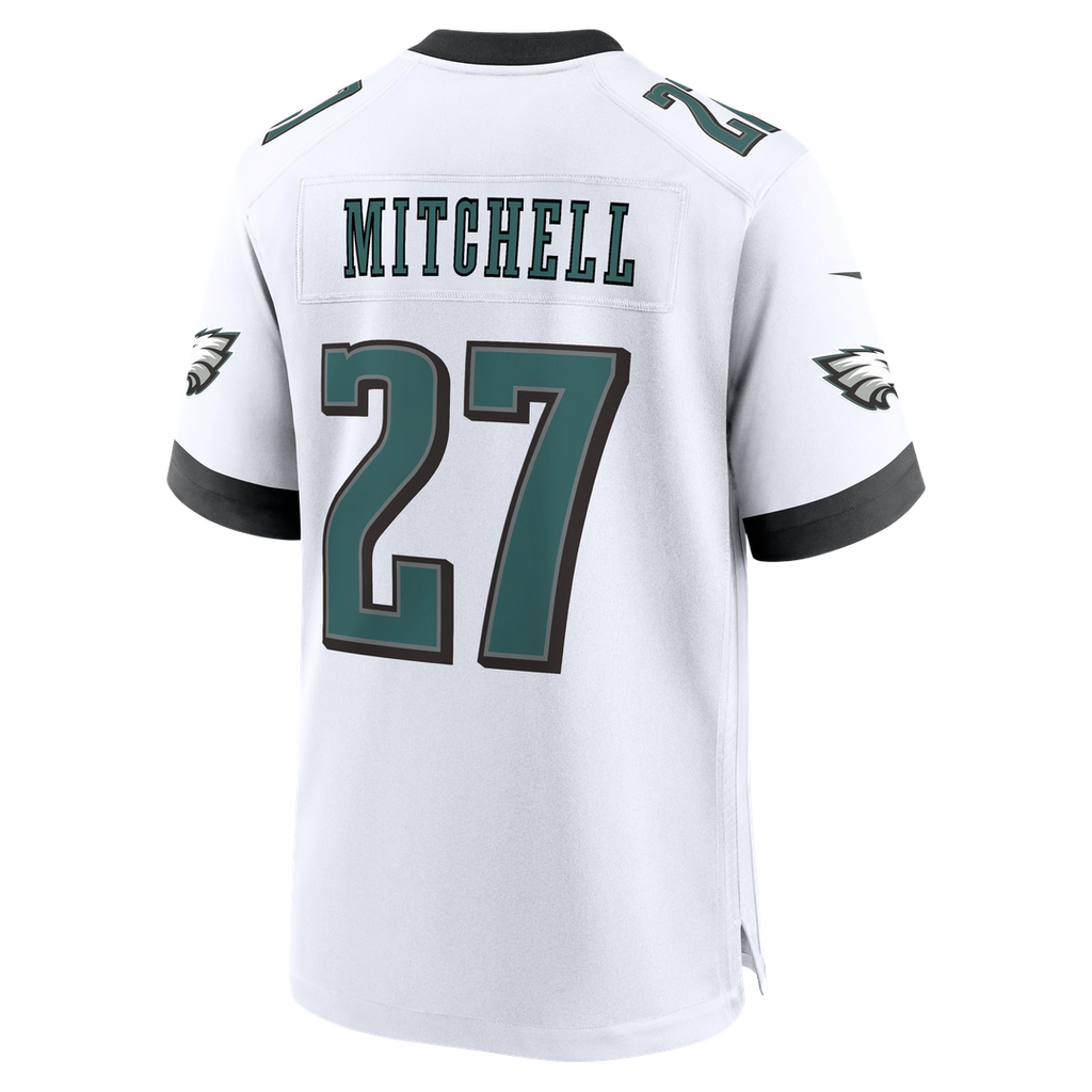 Men's Philadelphia Eagles Quinyon Mitchell Nike White Game Jersey