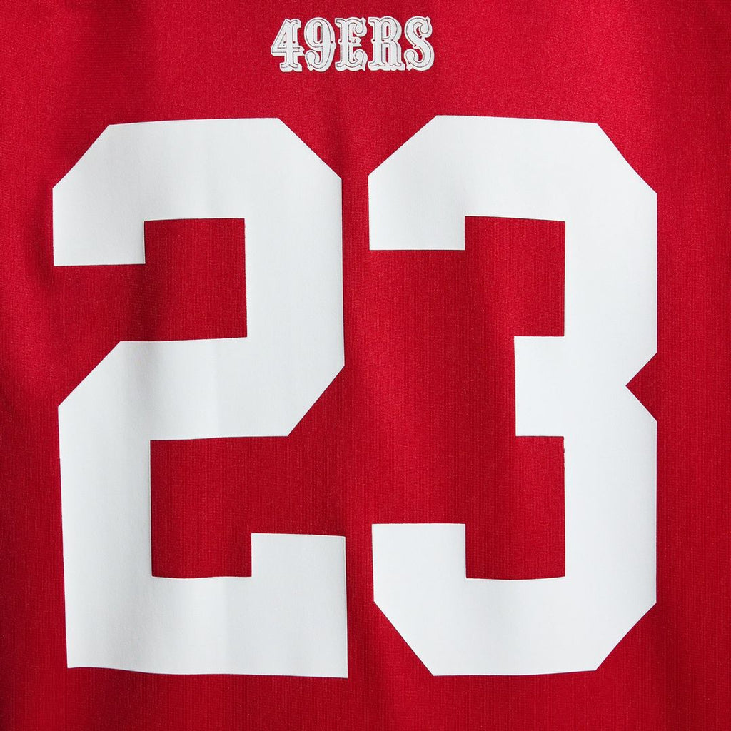 Men's San Francisco 49ers Christian McCaffrey Nike White Game Player Jersey