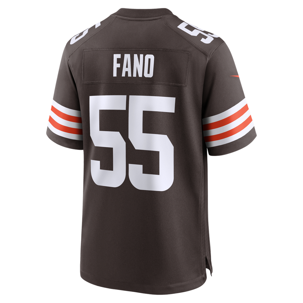 Men's Cleveland Browns Spencer Fano Nike Brown Team Game Jersey