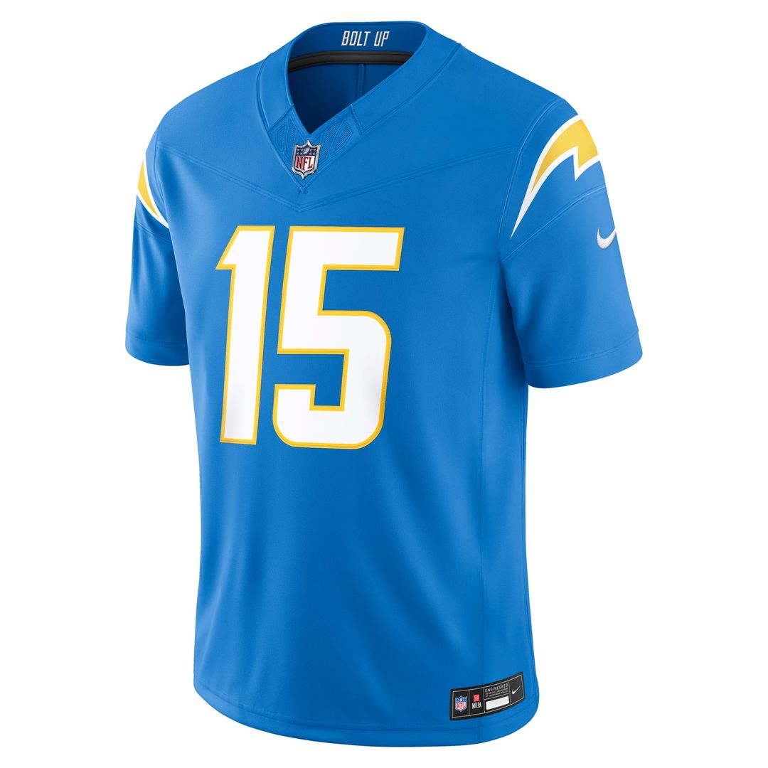 Men's Los Angeles Chargers Ladd McConkey Nike Powder Blue Team Vapor F.U.S.E. Stitched Limited Jersey
