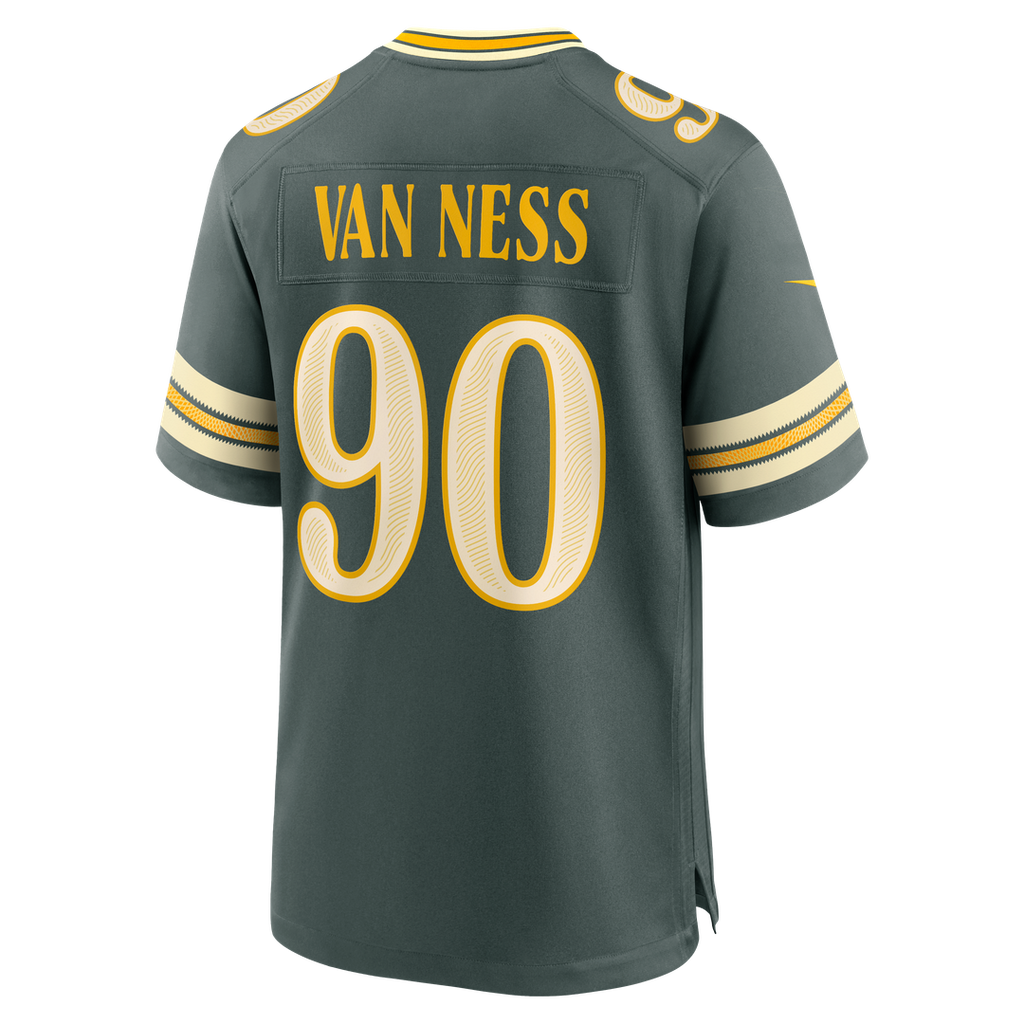 Men's Green Bay Packers Lukas Van Ness Nike Green 2026 Rivalries Collection Game Jersey