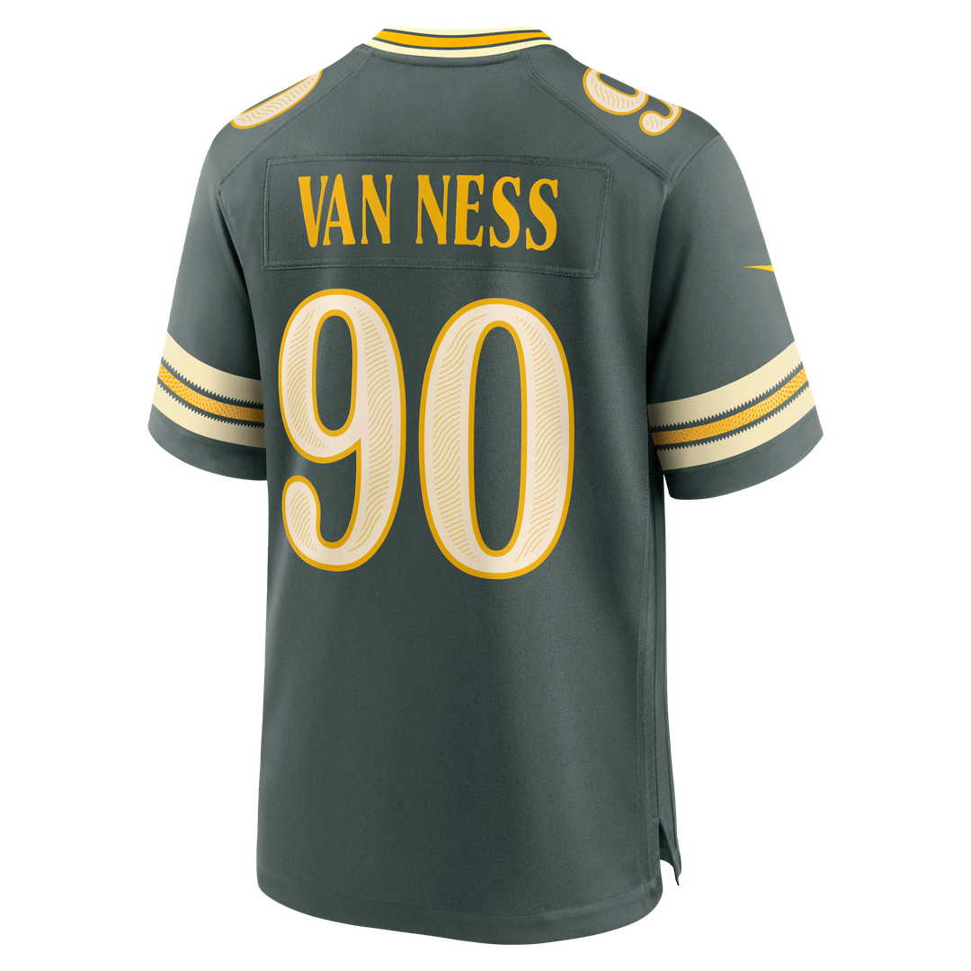 Men's Green Bay Packers Lukas Van Ness Nike Green 2026 Rivalries Collection Game Jersey