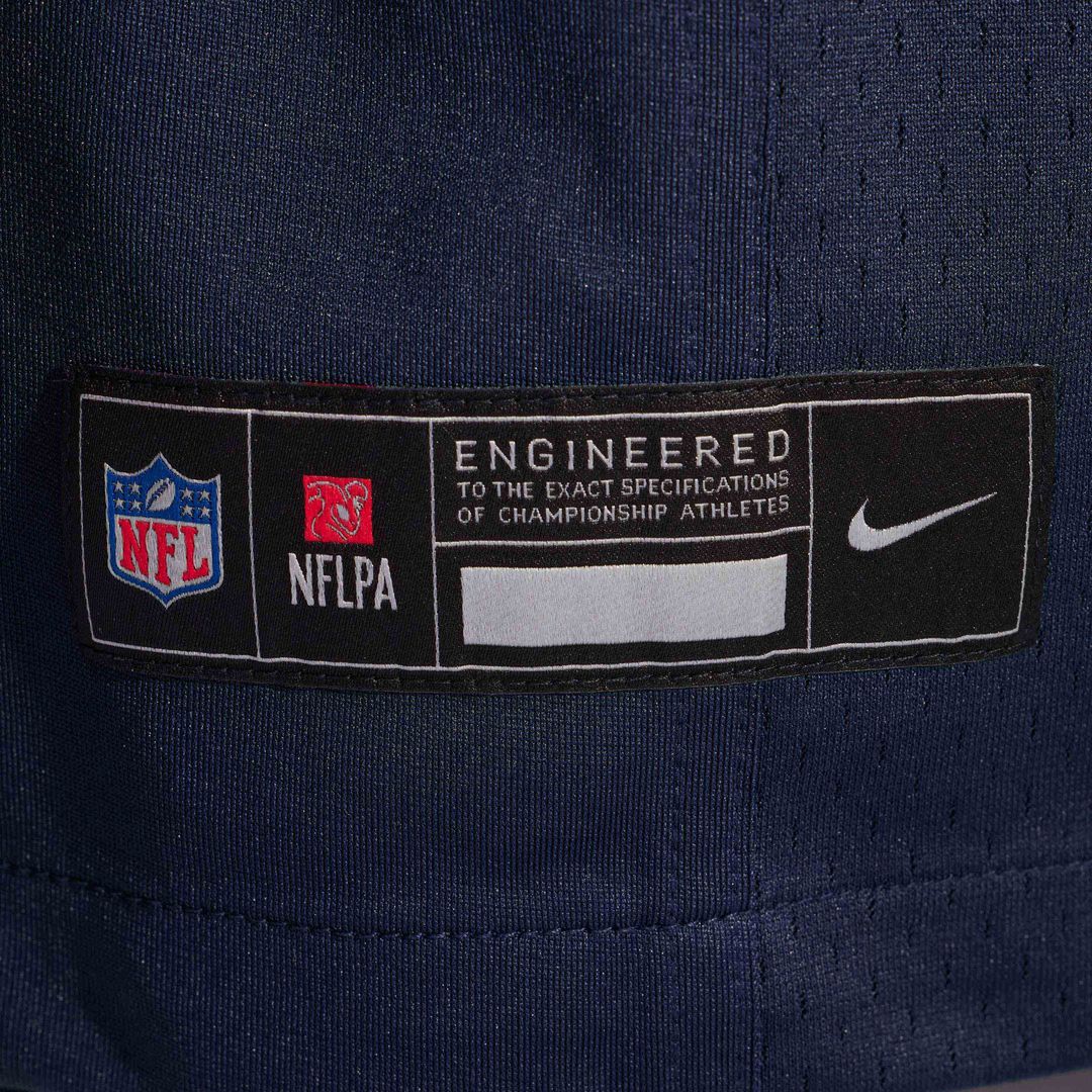 Men's Chicago Bears Ozzy Trapilo Nike  Navy Team Game Jersey